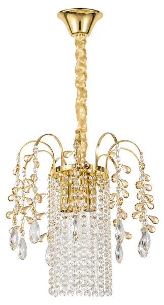 Κρυστάλλινο κρεμαστό φωτιστικό SWE090-CP 30cm GOLD