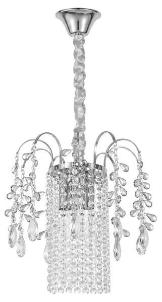 Κρυστάλλινο κρεμαστό φωτιστικό SWE089-CP 30cm CHROME
