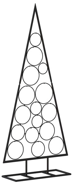 VidaXL Χριστουγεννιάτικο Δέντρο για Διακόσμηση Μαύρο 125 εκ. Μέταλλο