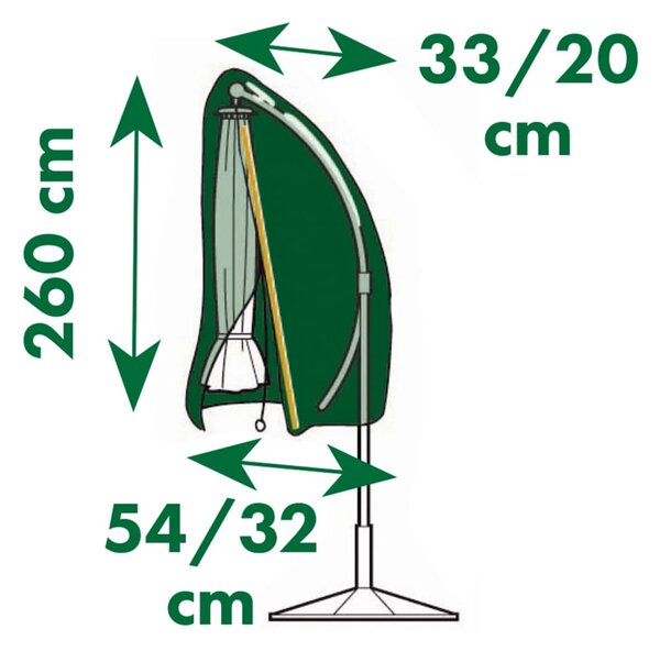 Nature Κάλυμμα Προστατευτικό για Κεκλιμένες Ομπρέλες 54/32 x 260 εκ