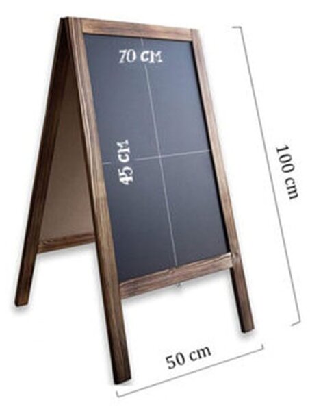 STAND ΜΕΝΟΥ FELEX PAKOWORLD ΚΑΡΥΔΙ-ΜΑΥΡΟ 50X25X100ΕΚ