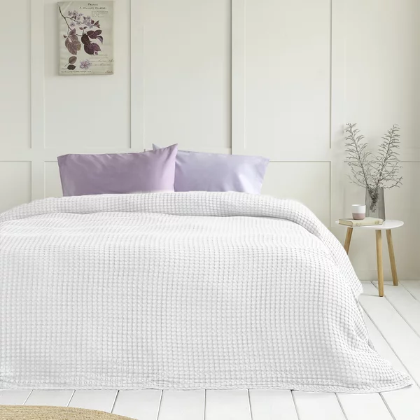 Κουβέρτα Πικέ Μονή (160x240) Nima Comfy Snow White