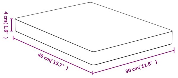 VidaXL Σανίδα Κοπής 30x40x4 εκ. από Μπαμπού