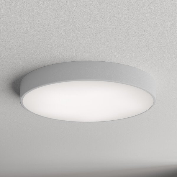 TEMAR LIGHTING Φωτιστικό οροφής Cleo 600, Ø 60 cm γκρι, ρυθμιζόμενος, Γκρι, Σαλόνι / τραπεζαρία, Μέταλλο, σύγχρονο