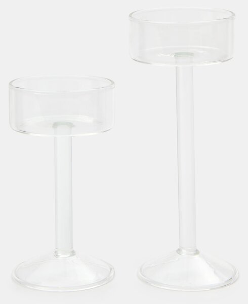 Sinsay - Σετ διάφανων κηροπηγίων 2 pack - clear
