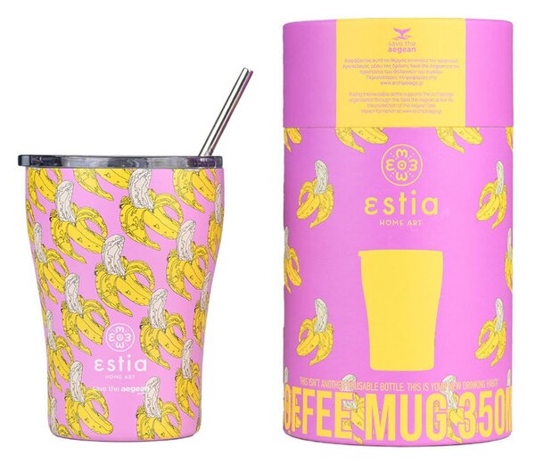Ποτήρι Θερμός 350ml Estia Save The Aegean Banana Swirl 01-23072