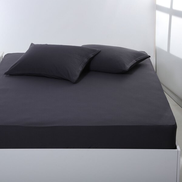 Σεντόνι King Size Με Λάστιχο (180x200+35) Silk Fashion Jersey D.Grey