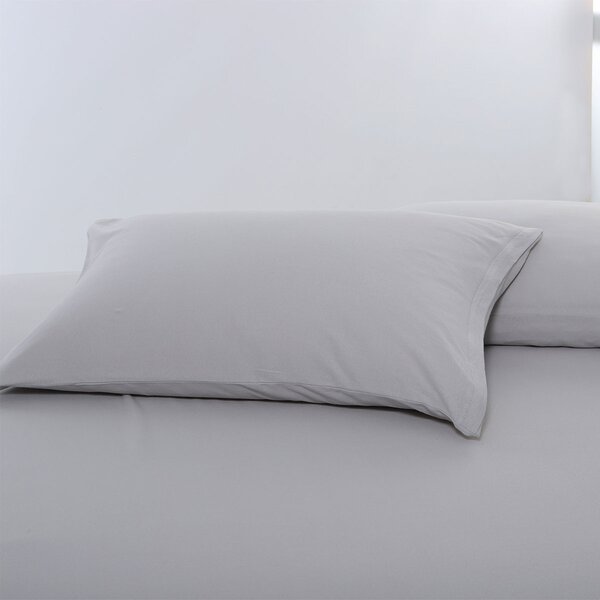Ζεύγος Μαξιλαροθήκες (50x70) Silk Fashion Jersey L.Grey