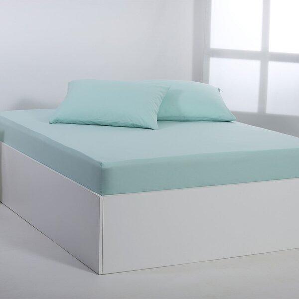 Σεντόνι Υπέρδιπλο Με Λάστιχο (165x200+35) Silk Fashion Essential Βεραμάν