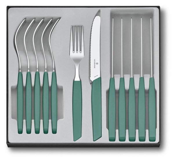 Σετ Μαχαιροπίρουνα Victorinox Swiss Modern - Green - 12 τεμάχια