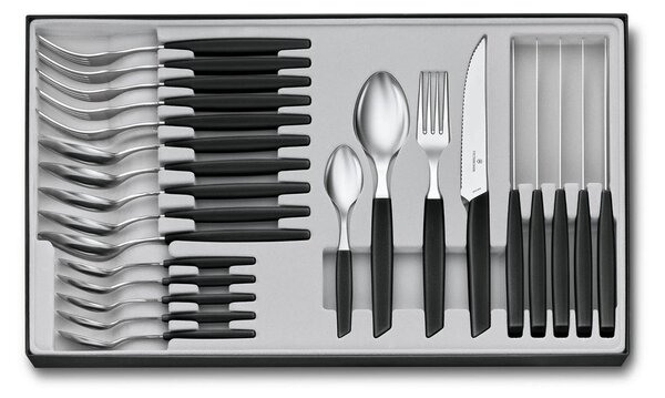 Σετ Μαχαιροπίρουνα Victorinox Swiss Modern - Black - 24 τεμάχια