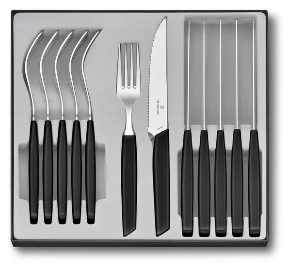Σετ Μαχαιροπίρουνα Victorinox Swiss Modern - Black - 12 τεμάχια