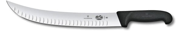 Μαχαίρι Σφαγής Victorinox Fibrox με καμπύλη λεπίδα, αυλακώσεις και μήκος 31cm - Black