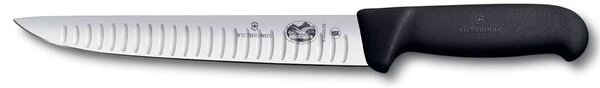 Μαχαίρι Κρέατος Victorinox Fibrox με στενή λεπίδα, αυλακώσεις και μήκος 20cm - Black