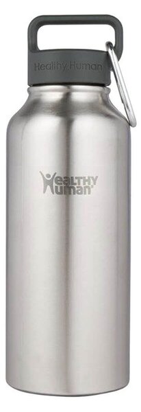 Μπουκάλι Θερμός Stein Healthy Human με χωρητικότητα 621ml και διατήρηση θερμοκρασίας 12h ζεστό / 24h κρύο - Brushed Steel