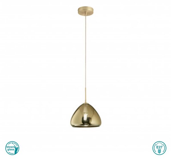 Φωτιστικό Κρεμαστό La Mia Luce Glow 3667-40-118 Χρυσό Ματ