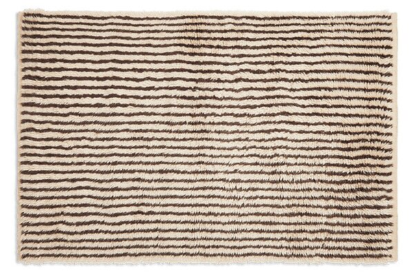 Ferm LIVING - Kami Knotted Rug 120x180 Off-white/Coffee ferm LIVING