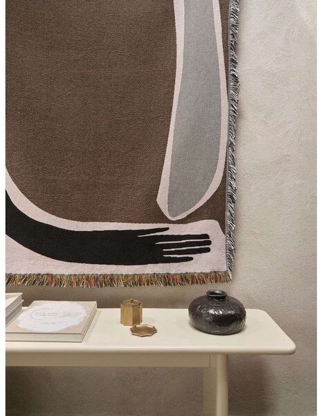 Ferm LIVING - Pose Tapestry Blanket Coffee ferm LIVING