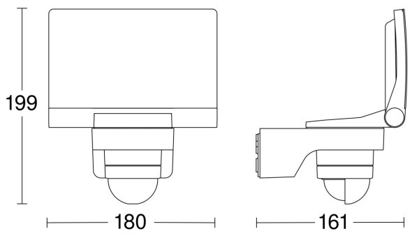 STEINEL 82093 - Προβολέας LED με αισθητήρα XLED PROTECT LED/13,6W/230V IP44 λευκό