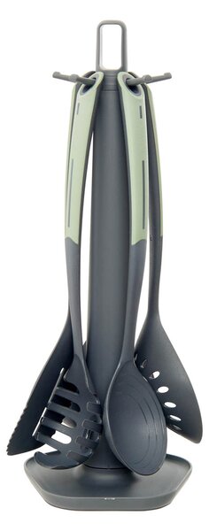 Κουτάλες Μαγειρικής + Βάση (Σετ 6τμχ) F-V Essentials 209784 Green