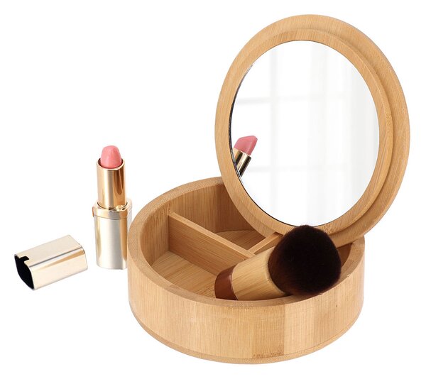 Κουτί Για Κοσμήματα & Καλλυντικά (Φ13.5x4) T-D Bamboo 8566195