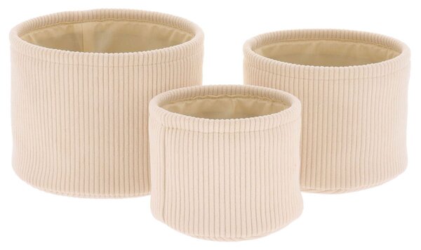Καλάθια Αποθήκευσης (Σετ 3τμχ) T-D Ivory 84245105
