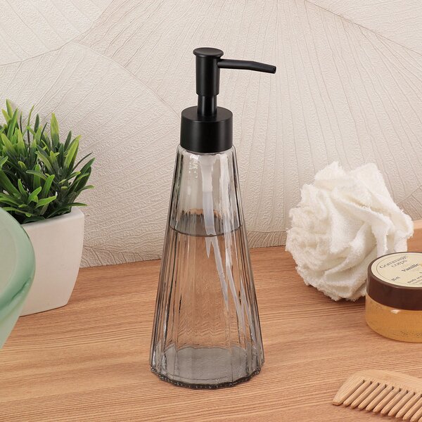 Dispenser Μπάνιου 300ml (Φ8x22.5) T-D Translucent Black 62201103