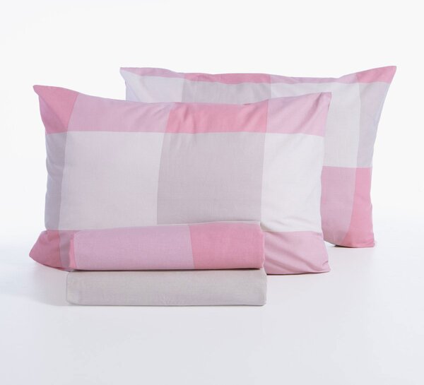Σεντόνια King Size (Σετ) Nef-Nef Homeware Casual Check Rose