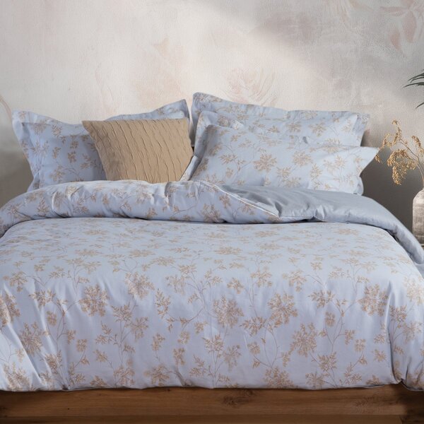 Σεντόνια Υπέρδιπλα (Σετ) Nef-Nef Homeware Premium Foxy Silver - Blue
