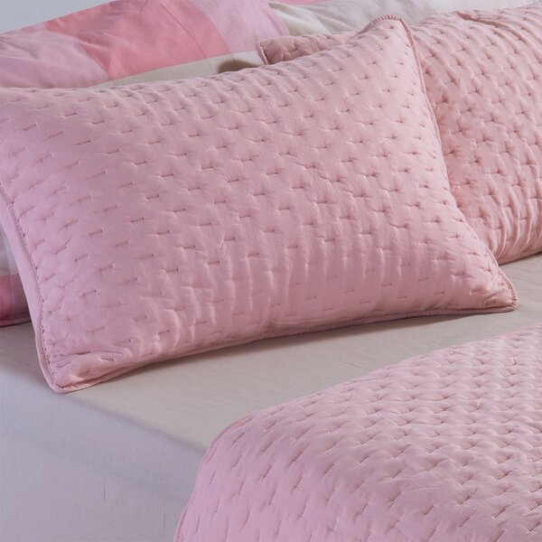 Ζεύγος Μαξιλαροθήκες Καπιτονέ (52x72) Nef-Nef Homeware Adelle Rose