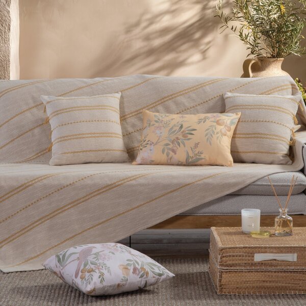 Ριχτάρι Πολυθρόνας (180x180) Nef-Nef Homeware Bleeze Natural - Yellow