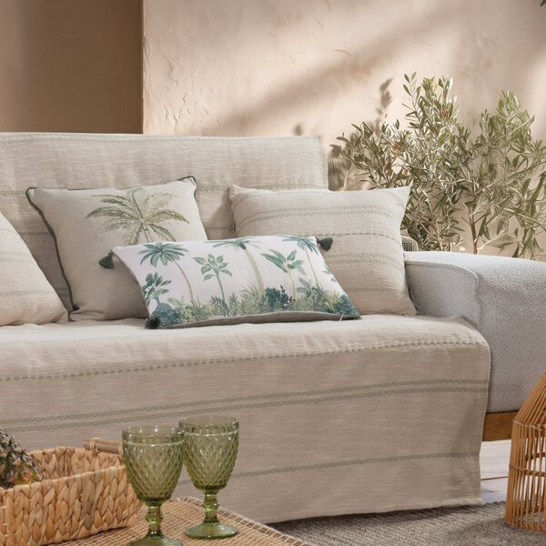 Ριχτάρι Καναπέ Διθέσιου (180x250) Nef-Nef Homeware Bleeze Natural - Mint