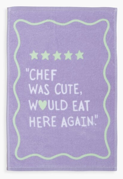Πετσέτα Κουζίνας (40x60) Nef-Nef Homeware Chef Was Cute Mauve