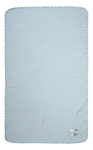 Κουβέρτα Πικέ Αγκαλιάς (80x110) Dimcol Stork 191 Sky Blue
