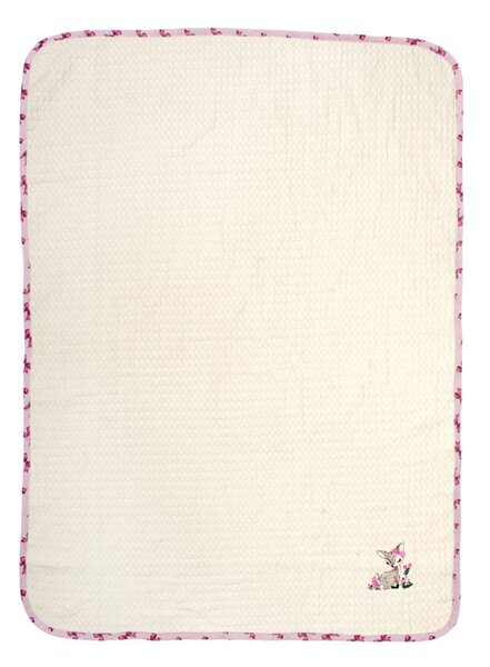 Κουβέρτα Πικέ Αγκαλιάς (80x110) Dimcol Deer 198 Ecru-Pink