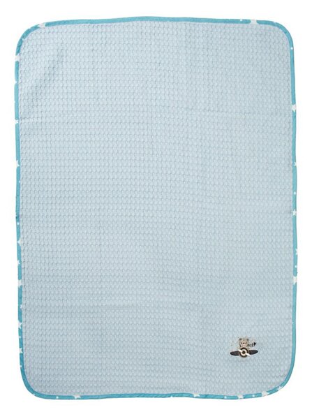 Κουβέρτα Πικέ Αγκαλιάς (80x110) Dimcol Aviator 183 Sky Blue