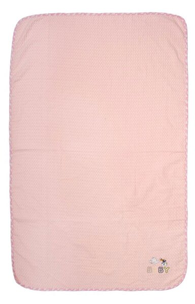 Κουβέρτα Πικέ Αγκαλιάς (80x110) Dimcol Stork 192 Pink