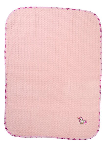 Κουβέρτα Πικέ Κούνιας (100x160) Dimcol Unicorn 187 Pink