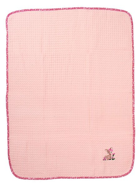 Κουβέρτα Πικέ Κούνιας (100x160) Dimcol Deer 196 Pink