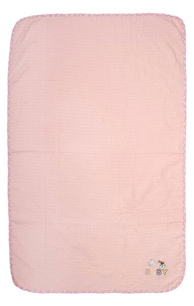 Κουβέρτα Πικέ Κούνιας (100x160) Dimcol Stork 192 Pink