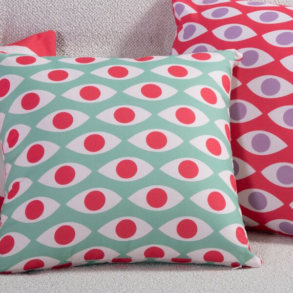 Διακοσμητική Μαξιλαροθήκη (40x40) Nef-Nef Homeware Option Aqua