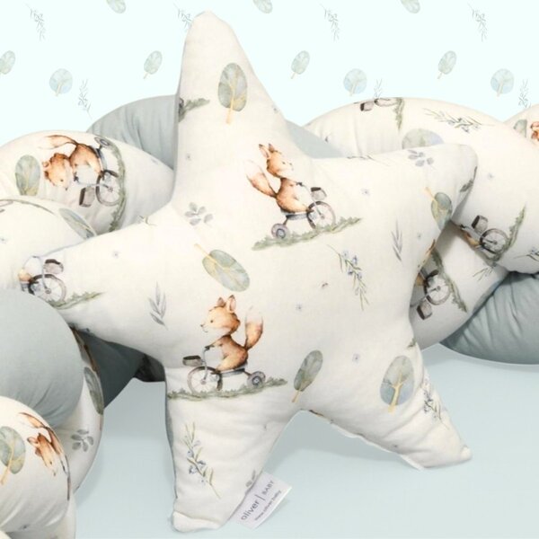 Διακοσμητικό Μαξιλάρι (37x37) Baby Oliver Αστέρι Design 423