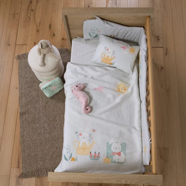 Κουβέρτα Πικέ Κούνιας (110x150) Nef-Nef Homeware Baby Pic Nic Together