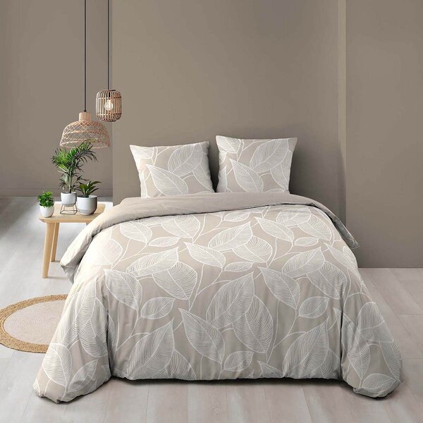 Παπλωματοθήκη King Size (260x240) 2 Όψεων + Διακοσμητικές Μαξιλαροθήκες L-C Amanda Naturel 1645221