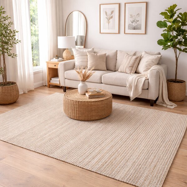 Χαλί Διαδρόμου (80x150) Pol Rugs & Mats Natural/White