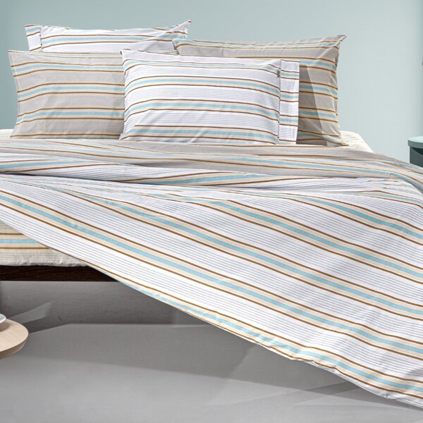 Σεντόνια Ημίδιπλα (Σετ) Guy Laroche Pinstripe Natural