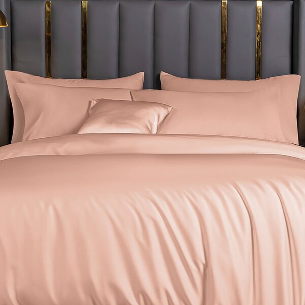 Ζεύγος Μαξιλαροθήκες Oxford (50x70) Rythmos Bamboo Salmon