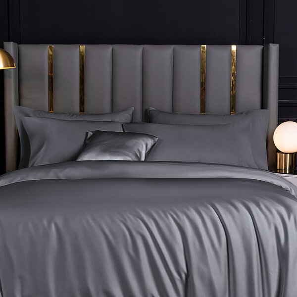 Ζεύγος Μαξιλαροθήκες Oxford (50x70) Rythmos Bamboo D.Grey