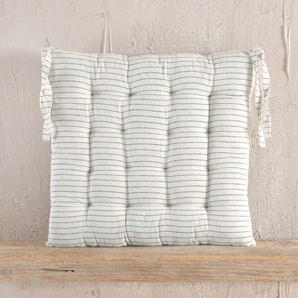 Μαξιλάρι Καρέκλας (40x40) Rythmos Messini Striped Grey