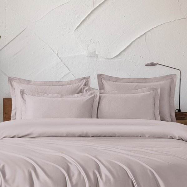 Ζεύγος Μαξιλαροθήκες Oxford (50x70) Rythmos Tencel Glacier Powder